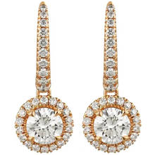 18K Au750 Rose Gold Stud Earrings Women Wedding Anniversary Engagement Party Round Moissanite Diamond Elegant Trendy Romantic 2024 - buy cheap