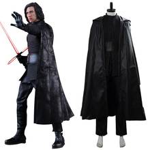 Disfraz de Star The Rise of Skywalker para hombres adultos, traje de Cosplay de Kylo Ren, uniforme de Ben Solo, capa completa, bata Jedi 2024 - compra barato