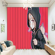 Danganronpa-cortina japonesa de Anime, cortinas para sala de estar, dormitorio, Micro sombreado 2024 - compra barato