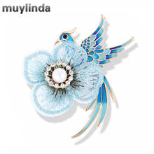 Muylinda-Pin de esmalte Phoenix Bird para mujer, broches y alfileres Vintage, broche de banquete, joyería, accesorios de Clip para bufanda 2024 - compra barato