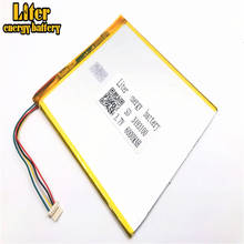 1.0MM 5pin connector 3.7 V 3493100 3595100 6000mah Rechargeable lipo battery li ion polymer lithium battery Tablet PC Battery 2024 - buy cheap
