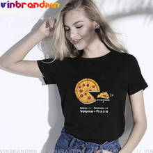 Camisetas divertidas de fórmula de Pizza para mujer, camisas Geek, deliciosas setas, bacon, pepperoni, salsa de queso, pizza, camisetas de matemáticas homorísticas 2024 - compra barato