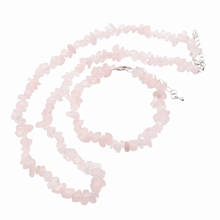 Colar de corrente de cristal artesanal pulseira conjunto de jóias para mulher pedra natural jades contas pulseiras gargantilha chique menina jóias a937 2024 - compre barato