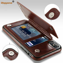 Кожаный чехол-книжка в стиле ретро для телефона Samsung S10 S10E S9 S8 S7 Plus Edge, чехол-бумажник для Samsung Note 8 9, чехол 2024 - купить недорого