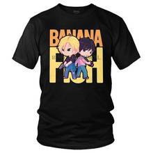Kawaii Banana Fish Ash Lynx Eiji Okumura T Shirts Men Short Sleeve Cotton T-shirt Japan Manga Tee Harajuku Tshirt Gift 2024 - buy cheap