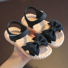 Sandalias de verano antideslizantes para niña, zapatos de playa con pajarita, sandalias de princesa de suela suave, calzado de moda para niño 24-38, 2021 2024 - compra barato
