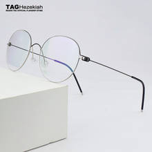 Montura de gafas redonda de titanio para hombre y mujer, anteojos de marca con prescripción óptica, montura ultraligera para miopía, novedad de 2020 2024 - compra barato