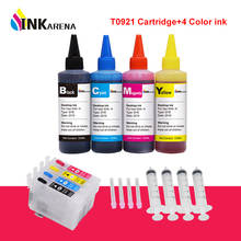 INKARENA T0921N 92N Compatible cartucho de tinta para Epson T0921 92 CX4300 TX119 TX117 C91 TX106 TX109 T26 T27 impresora + 4 botella de tinta 2024 - compra barato