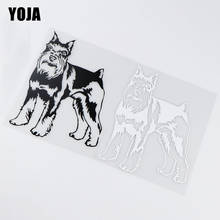 YOJA 12.4X16.6CM Schnauzer Dog Animal Car Sticker Vinyl Decals Motorcycle Accessories ZT4-0195 2024 - buy cheap