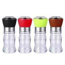 Salt Pepper Mill Grinder Grinding Bottles Pepper Grinders Shaker Spice Container Seasoning Condiment Jar Holder Kitchen Gadget 2024 - buy cheap