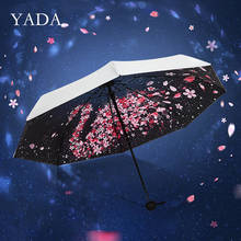 Yada kit guarda-chuva com estampa de cisne, mini guarda-sol, bolso, 8 ossos, dobrável, chuva para mulheres, uv, ys200177 2024 - compre barato