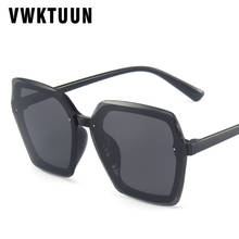 Солнцезащитные очки VWKTUUN без оправы женские, цветные квадратные очки с защитой UV400 для вождения 2024 - купить недорого