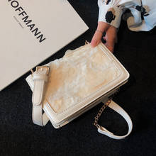 Sequins Square Crossbody Bag 2020 Fashion New High quality PU Leather Women's Designer Handbag Chain Shoulder Messenger Bag 2024 - buy cheap
