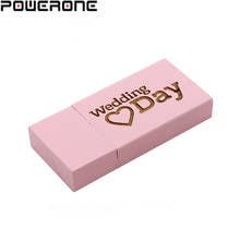 POWERONE 10 colors(1 PCS free custom LOGO)USB 2.0 wooden USB flash drive Pendrive 4GB 8G 16GB 32GB 64GB Photography Wedding gift 2024 - buy cheap