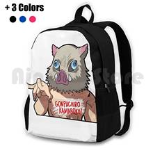 Inosuke Outdoor Hiking Backpack Riding Climbing Sports Bag Demon Inosuke Kimetsu No Yaiba Manga Shonen Jump Tanjiro Nezuko 2024 - buy cheap