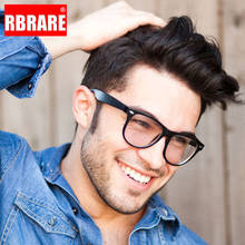 RBRARE-gafas cuadradas clásicas con montura plana para Hombre y mujer, anteojos De Lectura Retro con luz azul, Lentes De Lectura para Hombre 2024 - compra barato