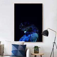 Gorgeous Blue Parrot Fog Sea Quotes Wall Art Canvas Painting Landscape Nordic Posters And Prints Wall Pictures For Living Room 2024 - buy cheap