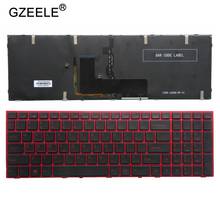 Teclado de ordenador portátil de EE. UU. Para Clevo P650, P670RE3, P670RG, P650RE3, P650RE6, P650RG, teclado rojo retroiluminado de EE. UU., versión en inglés 2024 - compra barato