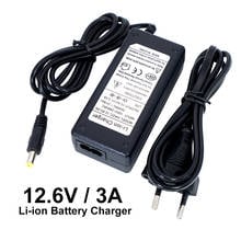 Liitokala 12.6V 3A 18650 lithium battery charger 3 series lithium battery 12V battery charger+AC power cable 2024 - buy cheap