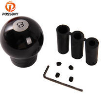 POSSBAY Black No.8 Style Ball Shift Lever Knob Aluminum Car Gear Stick Shift Knob Universal MT Car Gear Head 2024 - buy cheap