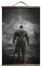 More Style Dark Souls 2 3 Game Art Canvas poster decoration painting with solid wood hanging scroll 2024 - buy cheap