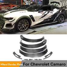 High Quality Carbon Fiber Wheel Arch Fender Flares for Chevrolet Camaro 2016 - 2019 Car Mudguards Cover trims 2024 - buy cheap
