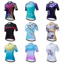 Weimostar-Conjunto de ropa de Ciclismo para mujer, Jersey de manga corta para Ciclismo de montaña, Maillot para Triatlón 2024 - compra barato