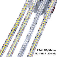 Tira de luces LED de CC de 24V, 2835, 120, 240, para decoración del hogar, 5M de cuerda, Flexible, para retroiluminación de TV, color blanco cálido 2024 - compra barato