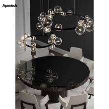 Creative Glass Bubbles LED Chandelier Post Modern Living Room Decor Ceiling Chandelier Dining Room Hanging Lights 2024 - buy cheap