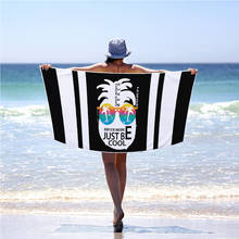 Toalha de praia com estampa personalizada, toalha de banho de microfibra para verão e banho, drop shipping para adultos 2024 - compre barato