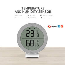 Pantalla LCD con Sensor de temperatura y humedad para el hogar, Tuya, Zigbee, aplicación smart Life, seguridad para el hogar 2024 - compra barato