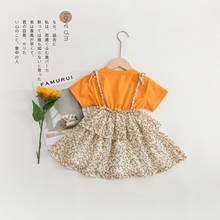 2021 verão crianças menina roupas de bebê vestido floral traje para crianças meninas roupas bebê festa aniversário vestidos princesa vestido 2024 - compre barato