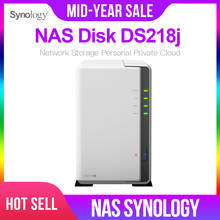 Synology оригинальная дисковая станция NAS DS218j 2-bay бездисковый сервер nfs Сетевое хранилище облачного хранилища 2 года гарантии 2024 - купить недорого