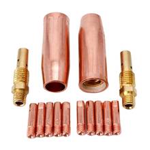 14Pcs Mig Welding Torch Accessories Kit for Tweco Mini /1 & Lincoln num 100L MIG Welder Nozzle Tip Kit 2024 - buy cheap