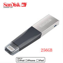 For iPhone iPad iPod Memory Stick Sandisk iXPAND USB 3.0 OTG Flash Drive 256GB Lightning to Metal Pen Drive 256GB U Disk 2024 - buy cheap