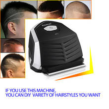 Kemei-cortadora de pelo de 0mm para hombre, cortador de pelo portátil de cabeza baldeada, máquina de corte de pelo inalámbrico 2024 - compra barato
