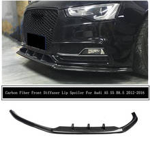 Para audi a5 s5 b8.5 2012 2013 2014 2015 2016 fibra de carbono do amortecedor dianteiro difusor spoiler kit saia auto acessórios 2024 - compre barato