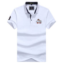 Summer New Men's Clothing Golf Short-Sleeved Sports T Shirt Outdoor Casual Breathable Quick Drying White Eembroidered Polo Shirt 2024 - buy cheap