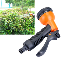 Pistola de água para jardim, 8 padrões, bico de mangueira para lavar carro, quintal, tubulação de pulverização de água, bico 2020 2024 - compre barato
