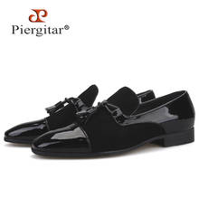 Piergitar 2020 New men leather shoes with special tassel fashion party and wedding men dress shoes handmade men's loafers 2024 - buy cheap