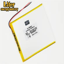 Bateria de íon de lítio do polímero 3.7 v 6000 mah 35100130 para para-dns airtab duplo 2024 - compre barato