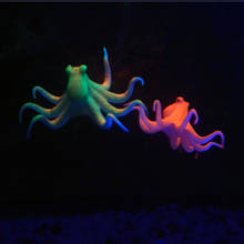 Enfeite de polvo para aquário, decoração fluorescente artificial para aquário, peixes coloridos, 1 peça 2024 - compre barato