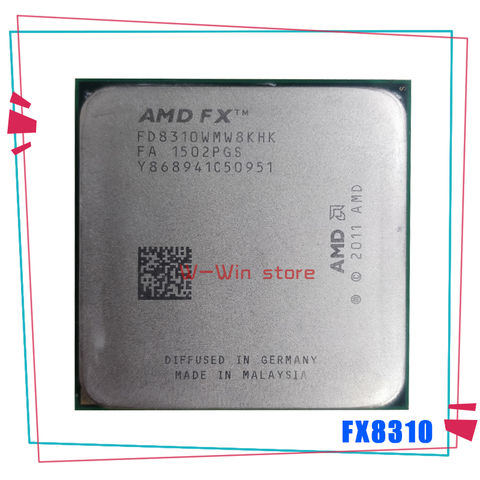 Восьмиядерный процессор AMD FX 8310 FX8310 3,4 ГГц, 3,4 ГБ/8 м/95 Вт, разъем AM3 + 4 заказа 2022 - купить недорого