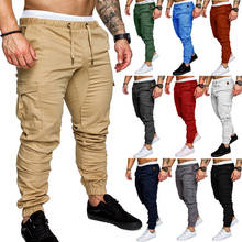 Men Pants Sweaterpants 2020 NEW Mens Cargo Pants Joggers Sweatpants Casual Solid Multi-pocket Trousers Pants 2024 - buy cheap