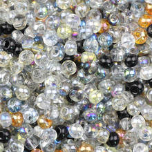 Yhbzret brincos pingente de cristal austríaco contas 4x6mm 100 pçs espaçador redondo solta contas para fazer jóias pulseira colar diy 2024 - compre barato
