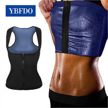 YBFDO 2021 Hot Women Zip Vest Shapewear Waist Corset Weight Loss Workout Sports Top Sauna Effect Fat Burning Body Shaper 2024 - buy cheap