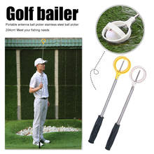 Bola de golfe retriever 8 seções telescópica expandível picker bola de golfe pegar ferramenta com bloqueio automático colher acessórios de golfe 2024 - compre barato