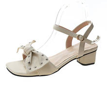 Sandalias informales con lazo para Mujer, Zapatos de punta abierta, de gelatina, color blanco, para verano, 2021 2024 - compra barato