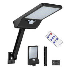 4 LED Solar Lights 3 Mode Power Motion Sensor Outdoor Light, Powered Wireless Waterproof Exterior Security Wall Light