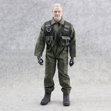 Roupas masculinas de piloto, escala f14/f15, uniforme de força aérea para figuras de ação, brinquedo de boneca, tamanho 12 polegadas, 1/6 2024 - compre barato